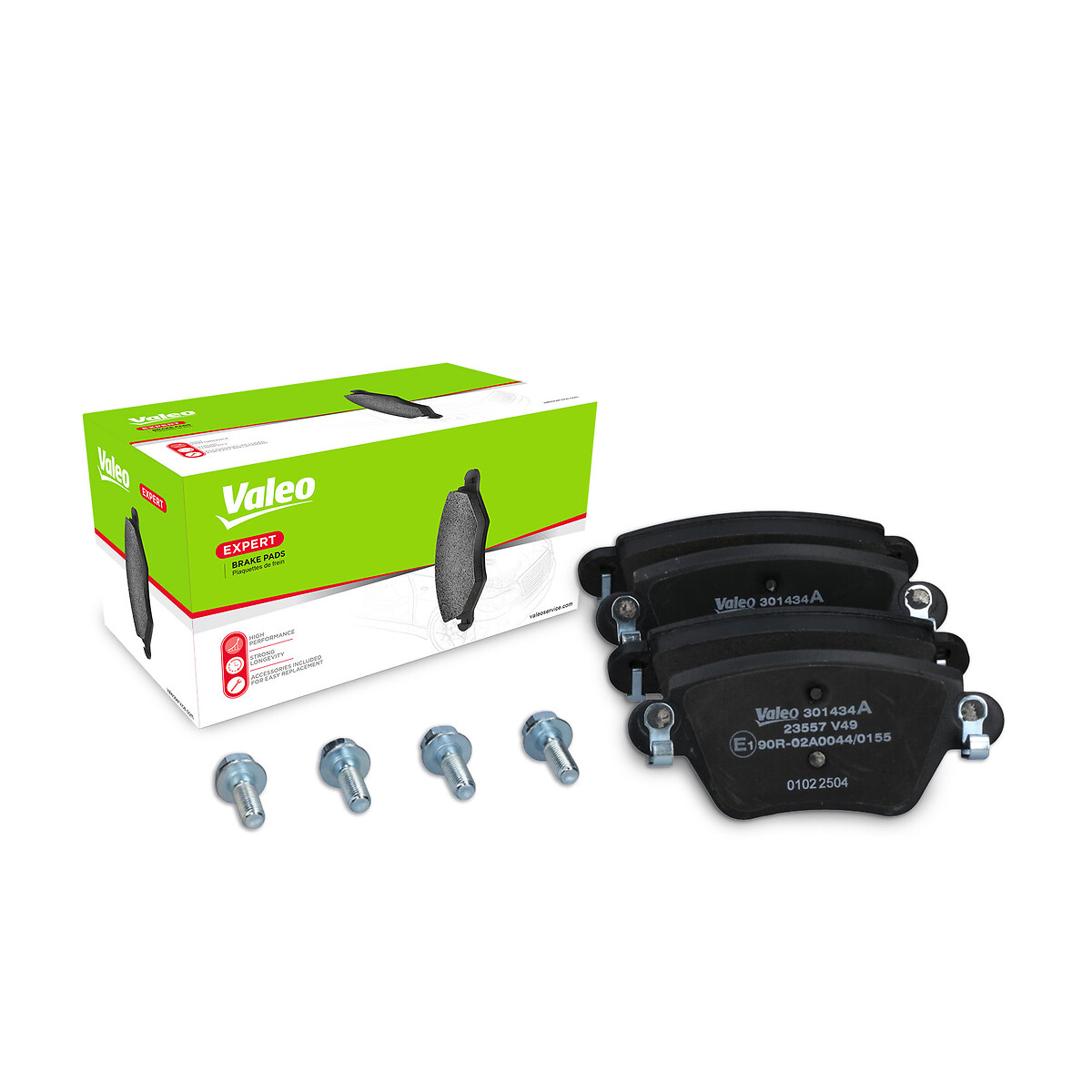Jeu de 4 plaquettes de frein VALEO ref. 301434A